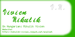 vivien mikulik business card